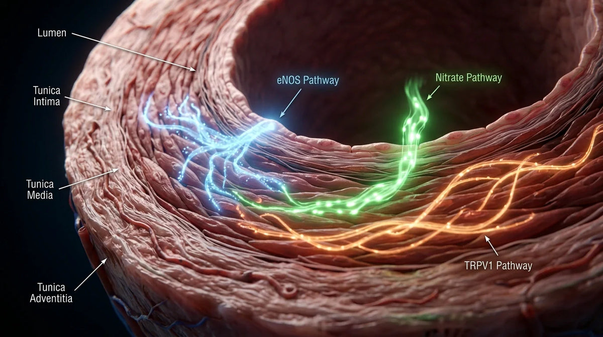 TRPV1, eNOS & Nitrate: 3 Circulation Pathways Supplements Ignore