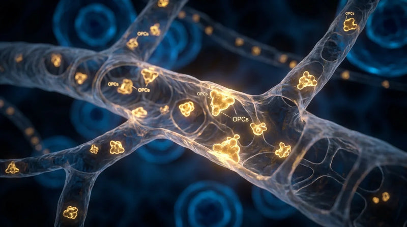 Microscopic view of OPC antioxidant molecules from grape seed extract protecting blood vessels